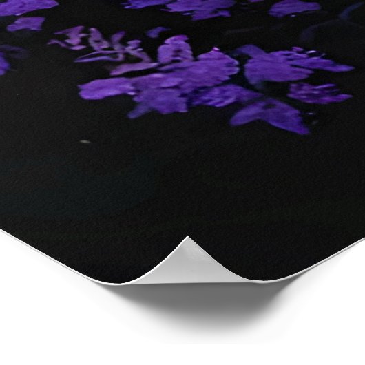 Sasquatch Rainbow Mountain Moon Wall Clock Poster (Ecke)