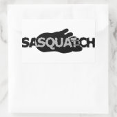 Sasquatch Rechteckiger Aufkleber (Tasche)