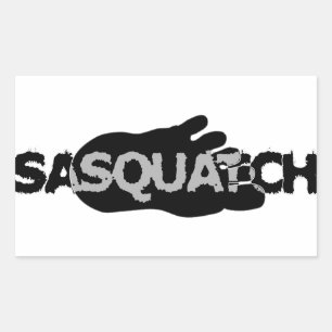 Sasquatch Rechteckiger Aufkleber