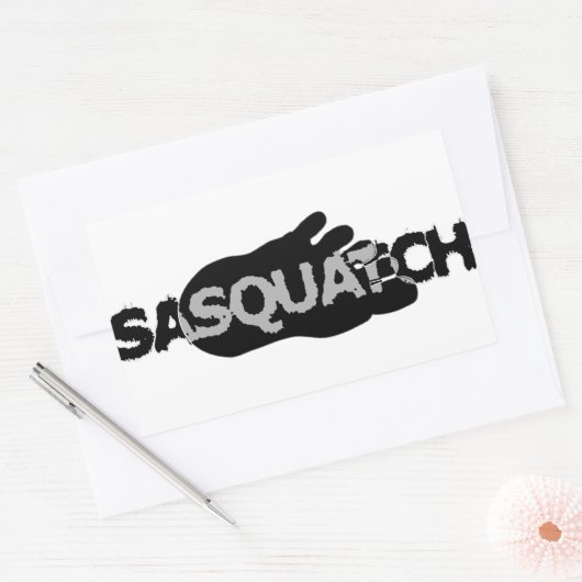 Sasquatch Rechteckiger Aufkleber (Umschlag)