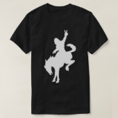 Sasquatch Reiten Bronco T - Shirt (Design vorne)