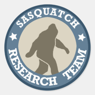 Sasquatch Research Team Runder Aufkleber