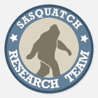 Sasquatch Research Team Runder Aufkleber