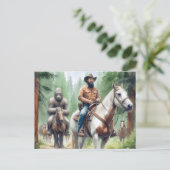 Sasquatch Ristorante da Valentino Postkarte (Stehend Vorderseite)