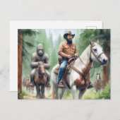 Sasquatch Ristorante da Valentino Postkarte (Vorne/Hinten)