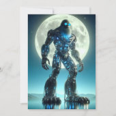 Sasquatch Robot Feiertagskarte (Vorderseite)