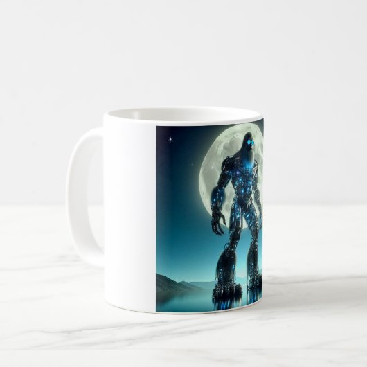 Sasquatch Robot Kaffeetasse (Vorderseite Links)