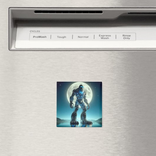 Sasquatch Robot Magnet (In Situ (Geschirrspüler))