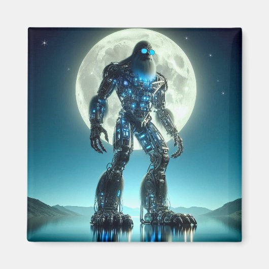 Sasquatch Robot Magnet (Vorne)