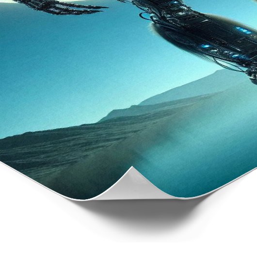 Sasquatch Robot Poster (Ecke)