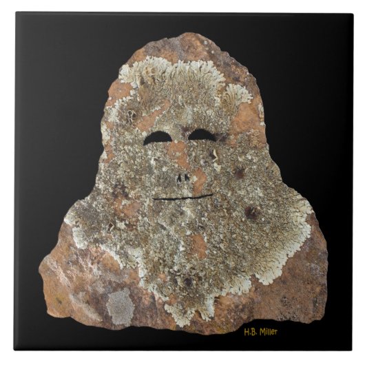 Sasquatch Rock Art Fliese (Vorderseite)