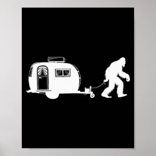 Sasquatch Rv Wohnmobil Camng Bigfoot Campervan Spa Poster