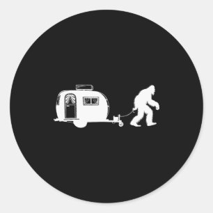 Sasquatch Rv Wohnmobil Camng Bigfoot Campervan Spa Runder Aufkleber
