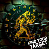 Sasquatch sagt: Ziel für Ruhm Dartscheibe