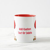 Sasquatch Santa Bigfoot Yeti Weihnachtsgeschenk Tasse (Zentrum)