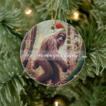 Sasquatch Santa Christmas Keramik Ornament<br><div class="desc">Er sieht dich,  wenn du schlägst,  er weiß,  wann du wach bist.. was für ein besseres Geschenk für den Bigfoot Liebhaber in deinem Leben als dieses humorvolle Ornament,  um in den Baum zu stecken?</div>