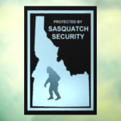 Sasquatch Security - Idaho Fensteraufkleber (Blatt 3)