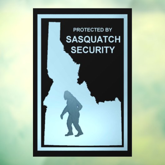 Sasquatch Security - Idaho Fensteraufkleber (Blatt 3)