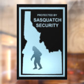 Sasquatch Security - Idaho Fensteraufkleber (Blatt 2)