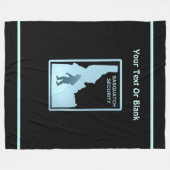 Sasquatch Security - Idaho Fleecedecke (Vorderseite (Horizontal))