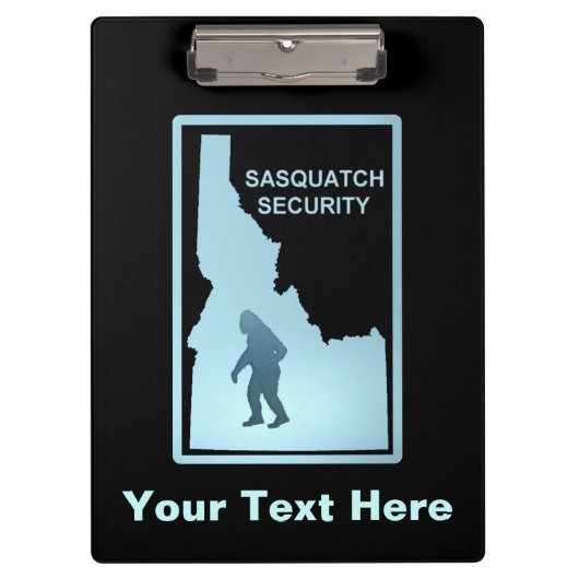 Sasquatch Security - Idaho Klemmbrett (Vorderseite)