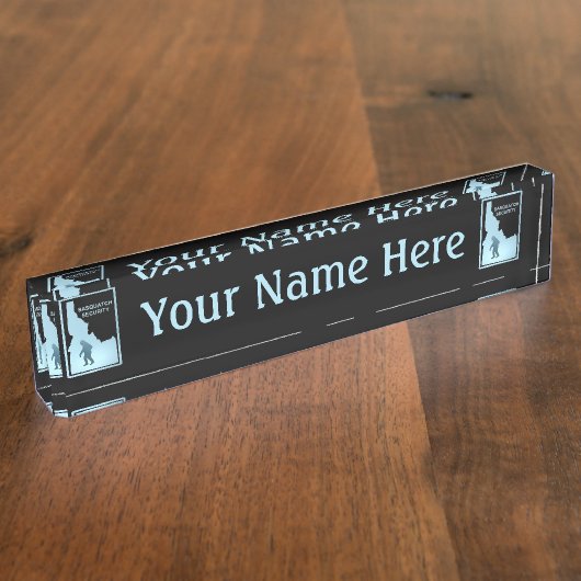 Sasquatch Security - Idaho Namensplakette (Seite)