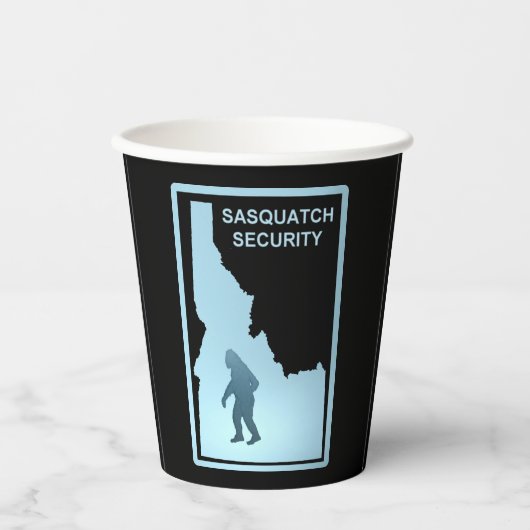 Sasquatch Security - Idaho Pappbecher (Vorderseite)
