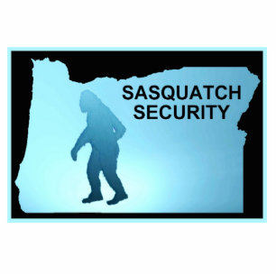 Sasquatch Security - Oregon Fotoskulptur Magnet