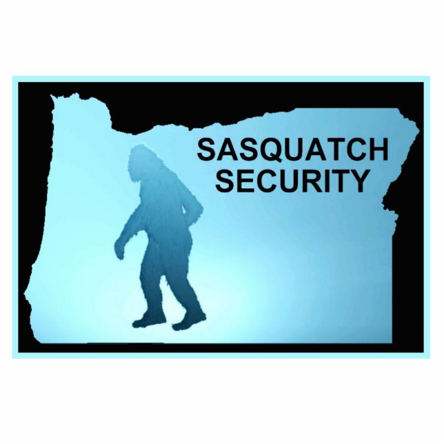 Sasquatch Security - Oregon Fotoskulptur Magnet (Vorne)
