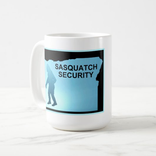 Sasquatch Security - Oregon Kaffeetasse (Vorderseite Links)