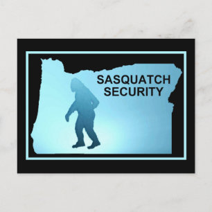 Sasquatch Security - Oregon Postkarte