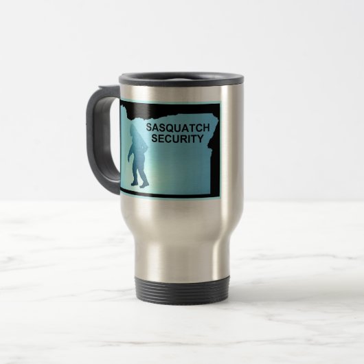 Sasquatch Security - Oregon Reisebecher (Vorderseite Links)