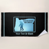 Sasquatch Security - Oregon Strandtuch (Vorderseite)