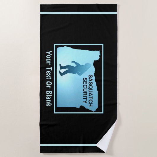 Sasquatch Security - Oregon Strandtuch (Vorderseite)