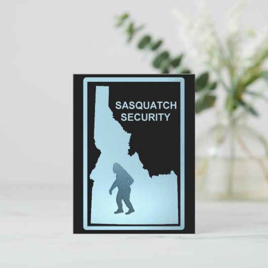 Sasquatch Security Postkarte (Stehend Vorderseite)