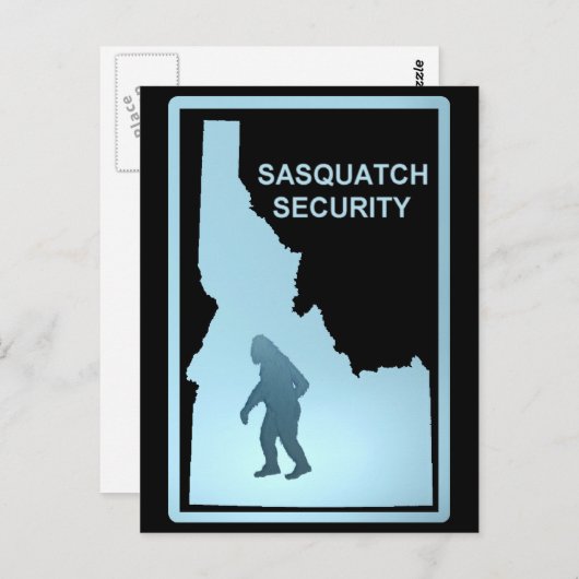 Sasquatch Security Postkarte (Vorne/Hinten)