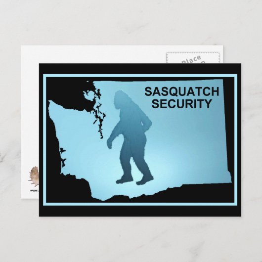 Sasquatch Security Postkarte (Vorne/Hinten)