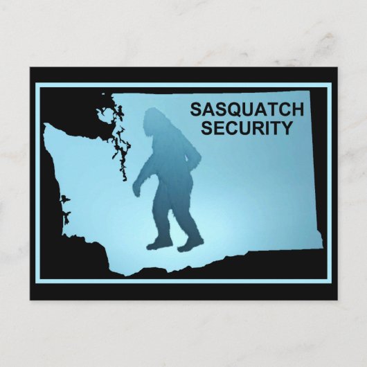 Sasquatch Security Postkarte (Vorderseite)