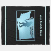 Sasquatch Security - Washington Fleecedecke (Vorderseite (Horizontal))