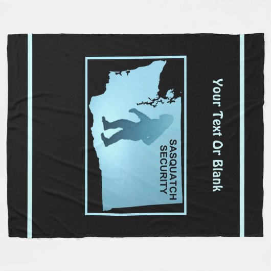 Sasquatch Security - Washington Fleecedecke (Vorderseite (Horizontal))
