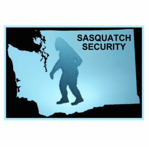Sasquatch Security - Washington Fotoskulptur Magnet
