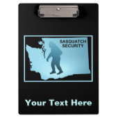 Sasquatch Security - Washington Klemmbrett (Vorderseite)