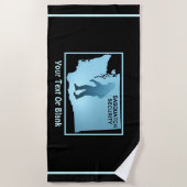 Sasquatch Security - Washington Strandtuch (Vorderseite)