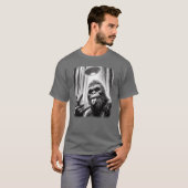 Sasquatch Sie Big Foot Rock On UFO Alien Fun frien T-Shirt (Vorne ganz)