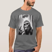 Sasquatch Sie Big Foot Rock On UFO Alien Fun frien T-Shirt (Vorderseite)