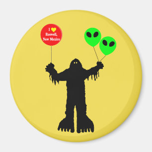 Sasquatch Sighted Roswell, New Mexico Magnet
