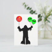 Sasquatch Sighted Roswell, New Mexico Postkarte (Stehend Vorderseite)