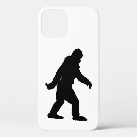 Sasquatch Silhouette auf Carbon Fibre Dekoration Case-Mate iPhone Hülle (Rückseite)