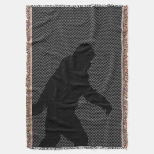 Sasquatch Silhouette auf Carbon Fibre Dekoration Decke (Vorderseite Vertikal)