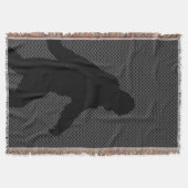 Sasquatch Silhouette auf Carbon Fibre Dekoration Decke (Vorderseite)